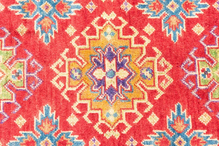 Detail image of 5' x 7' Hand Knotted Kazak Rug