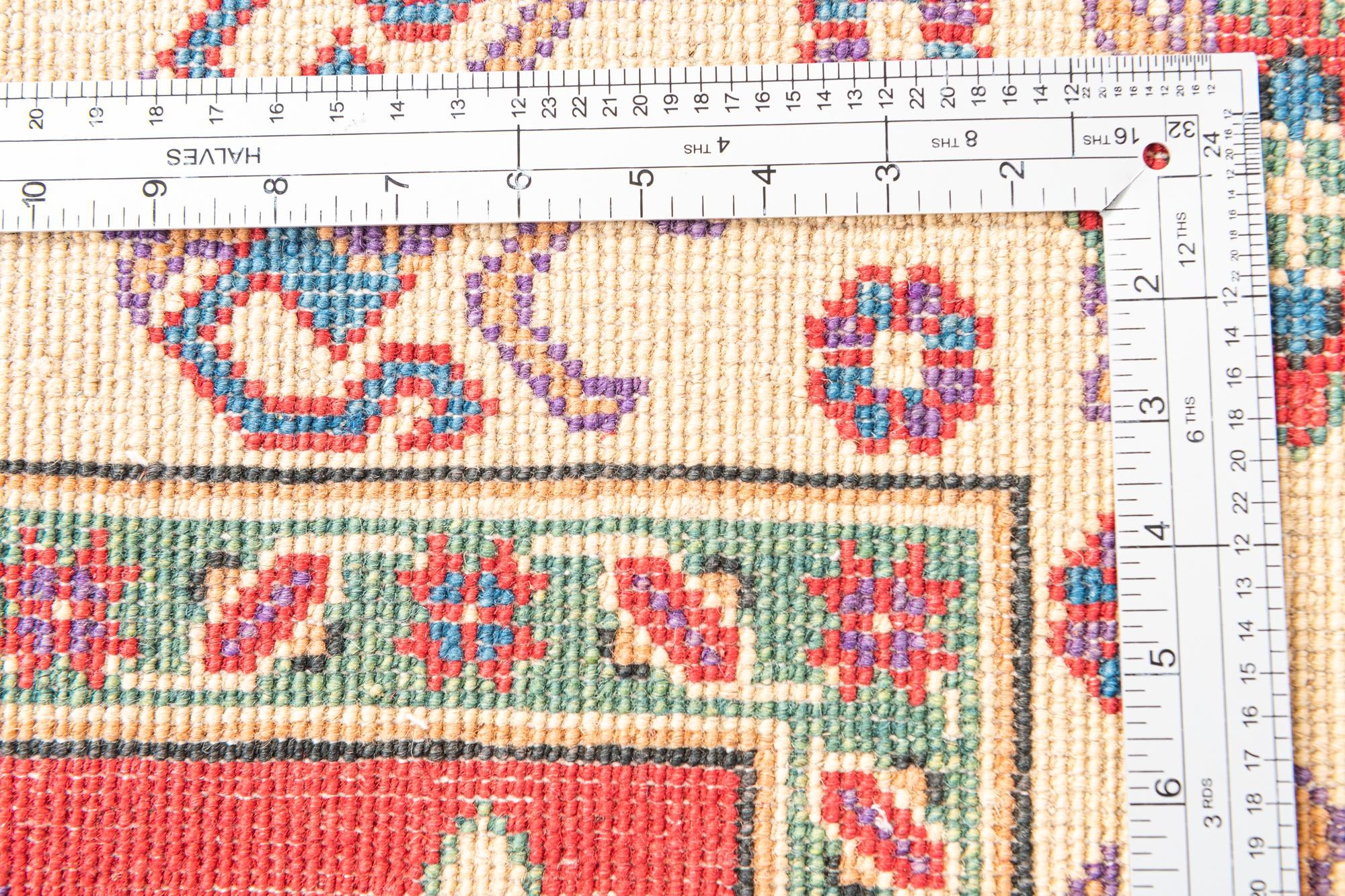 5' x 7' Hand Knotted Kazak Rug