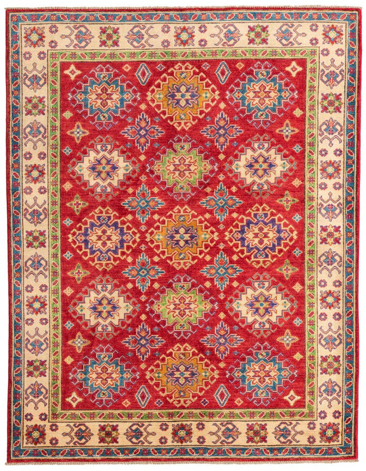Detail image of 5' x 7' Hand Knotted Kazak Rug