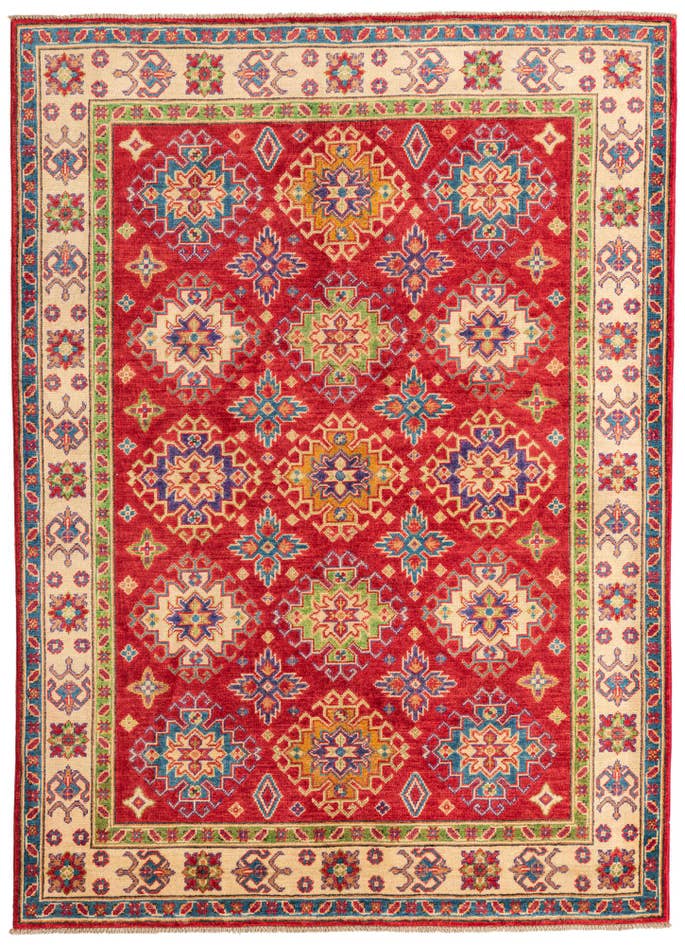 Detail image of 5' x 7' Hand Knotted Kazak Rug