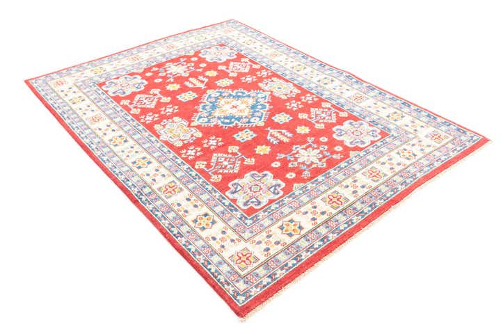 5' x 6' 6 Hand Knotted Kazak Rug