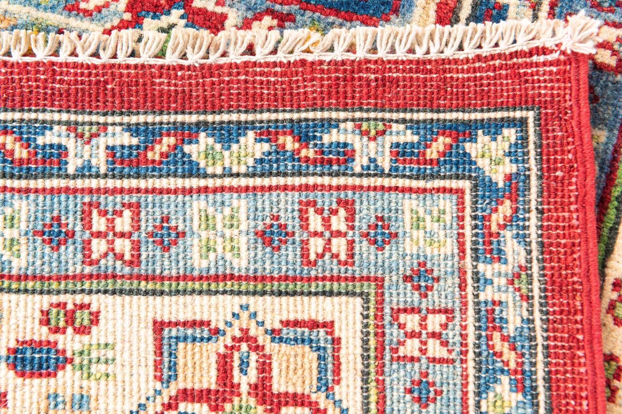 5' x 6' 6 Hand Knotted Kazak Rug