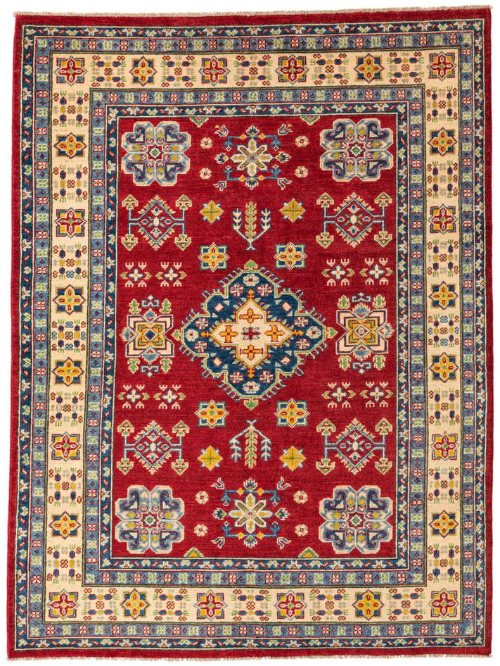 Detail image of 5' x 6' 6 Hand Knotted Kazak Rug