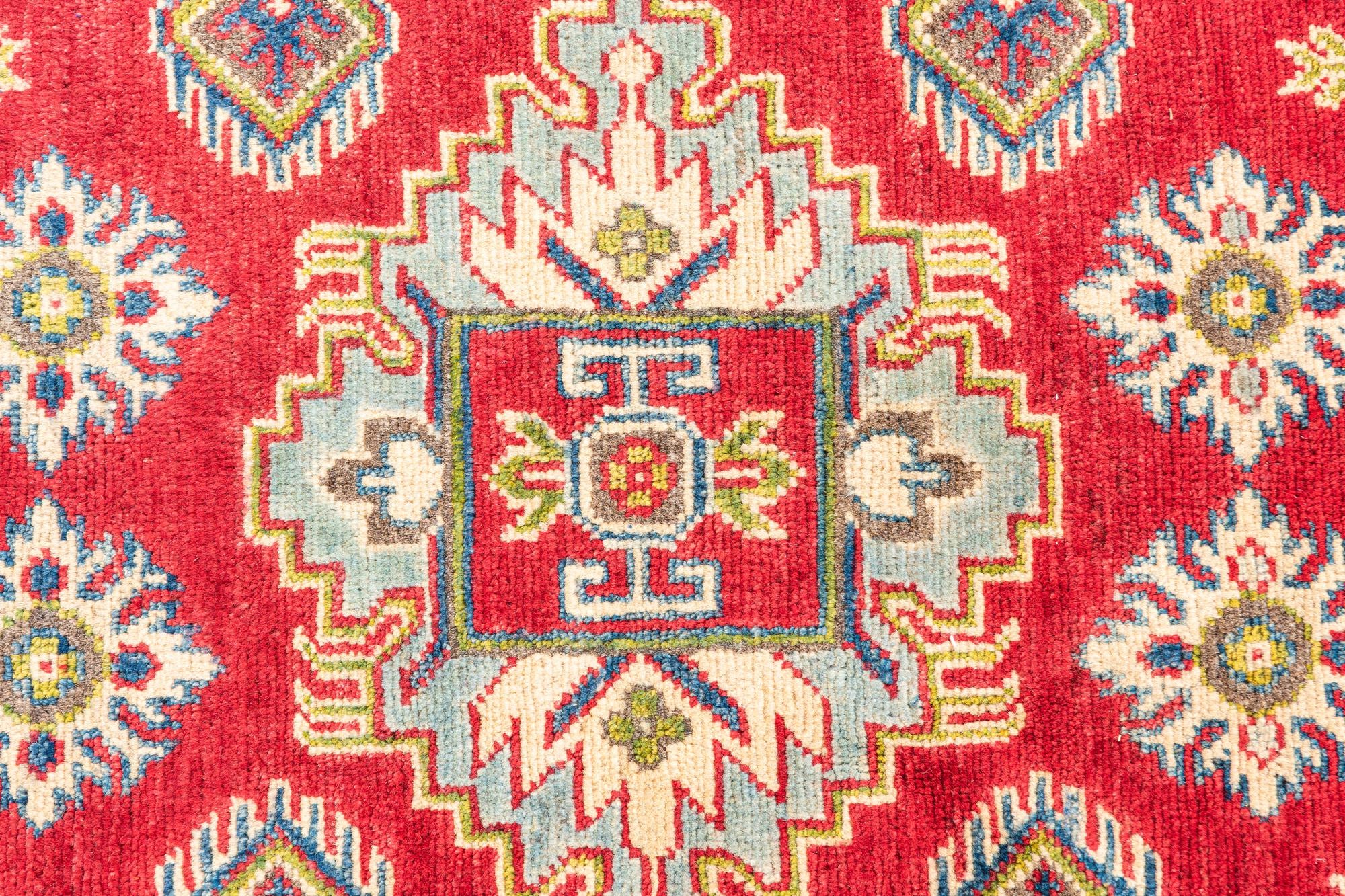 145cm x 225cm anudado a mano Kazak Alfombra
