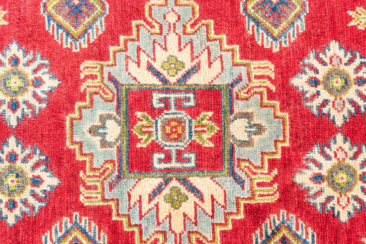 Detail image of 4' 10 x 7' 4 Hand Knotted Kazak Rug