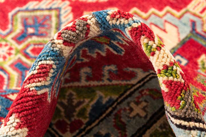 4' 10 x 7' 4 Hand Knotted Kazak Rug