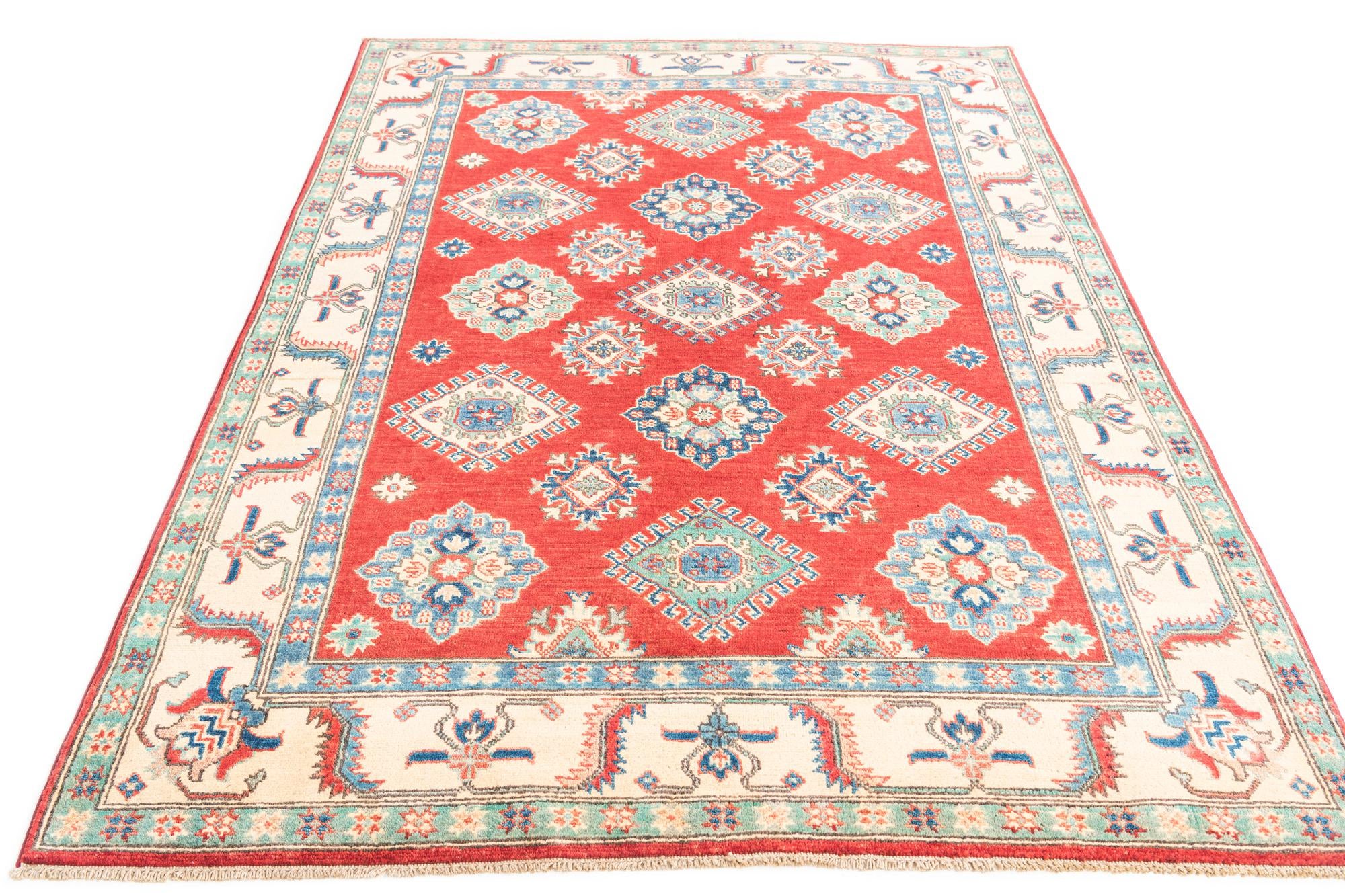 5' x 6' 9 Hand Knotted Kazak Rug