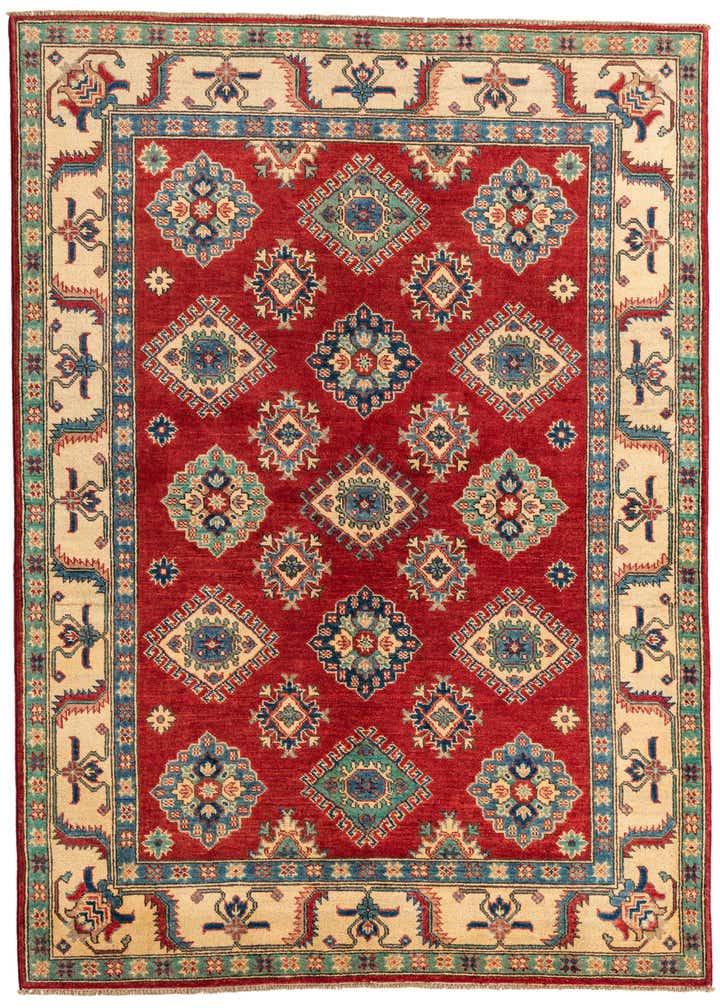 5' x 6' 9 Hand Knotted Kazak Rug