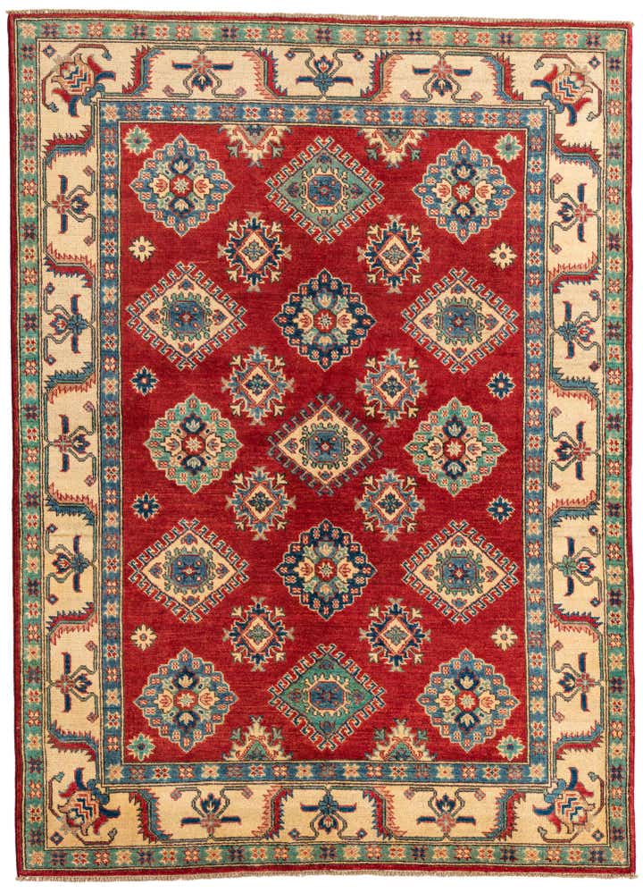 5' x 6' 9 Hand Knotted Kazak Rug