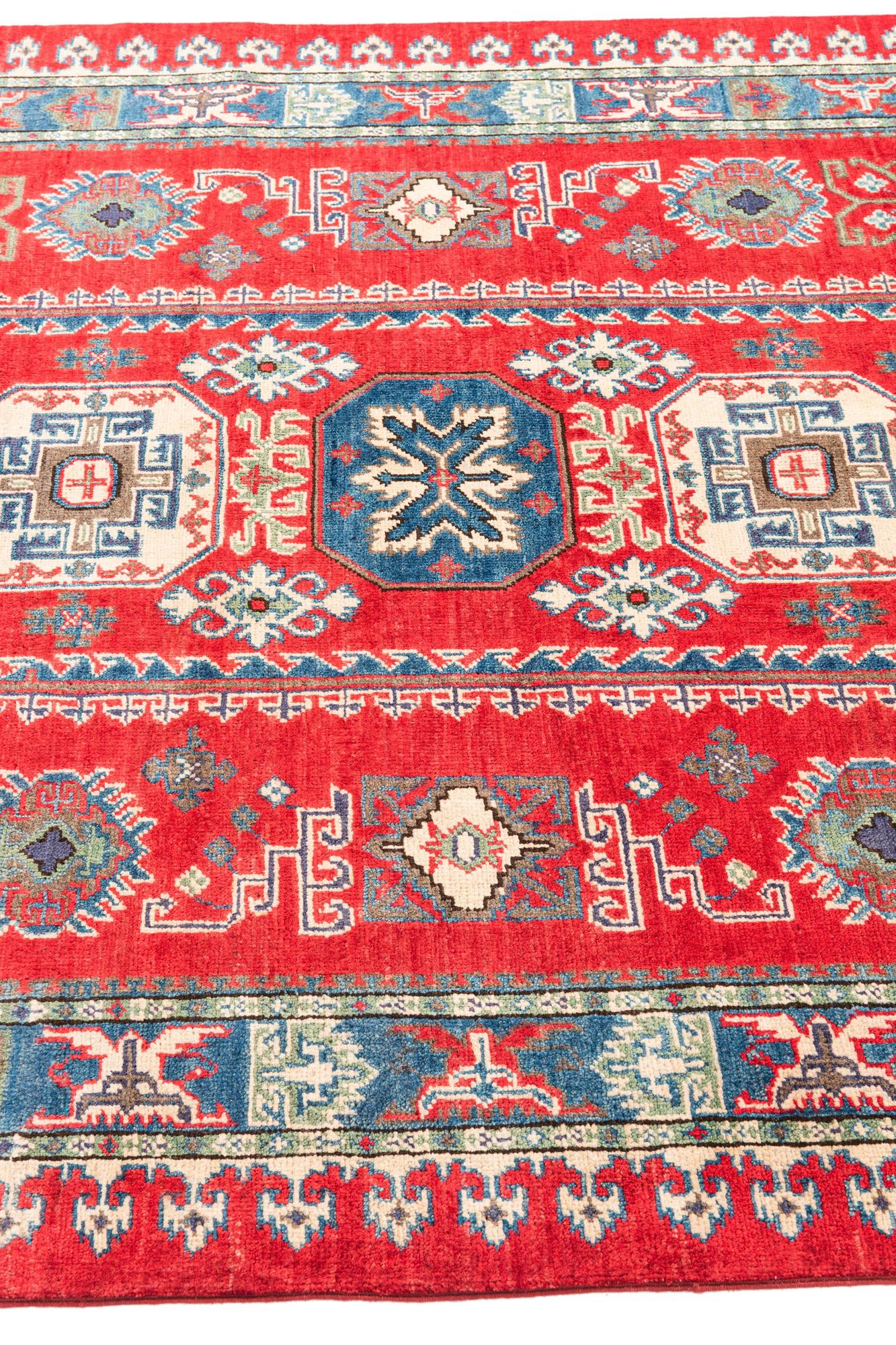 5' x 7' Hand Knotted Kazak Rug