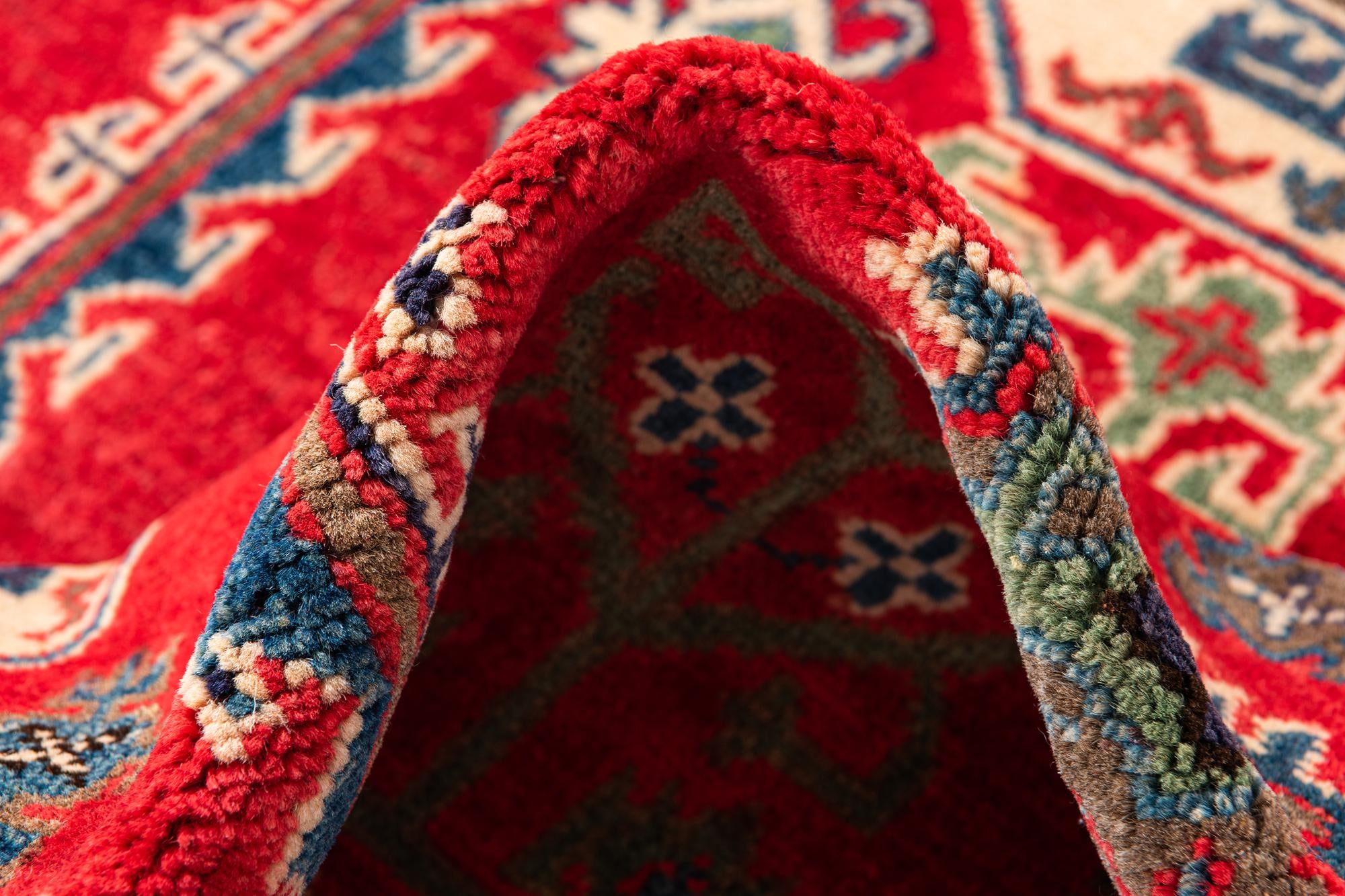 5' x 7' Hand Knotted Kazak Rug
