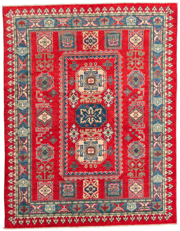 Detail image of 5' x 7' Hand Knotted Kazak Rug