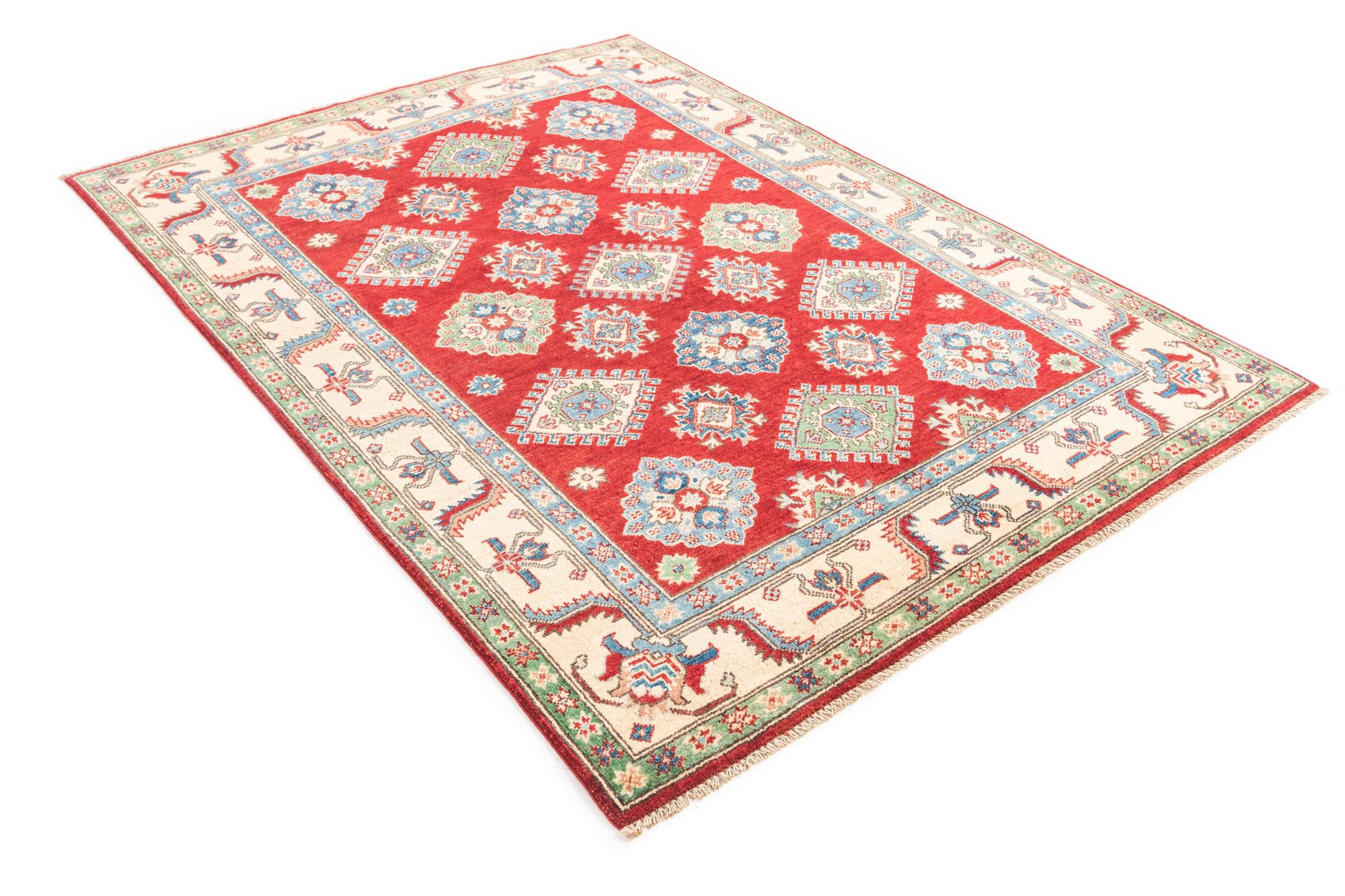 5' x 6' 10 Hand Knotted Kazak Rug