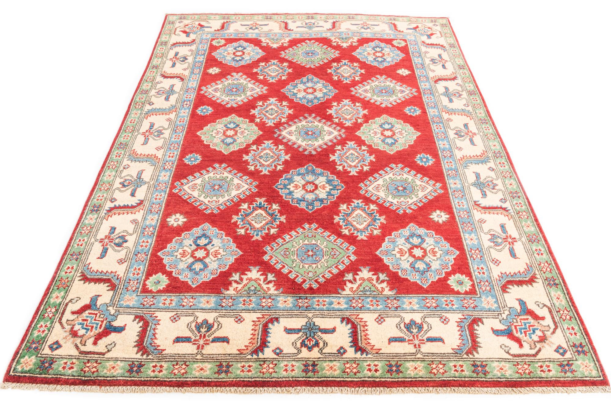5' x 6' 10 Hand Knotted Kazak Rug