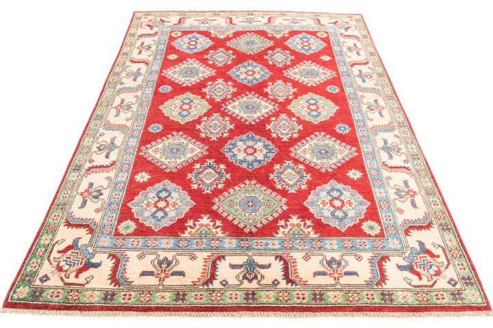 5' x 6' 10 Hand Knotted Kazak Rug