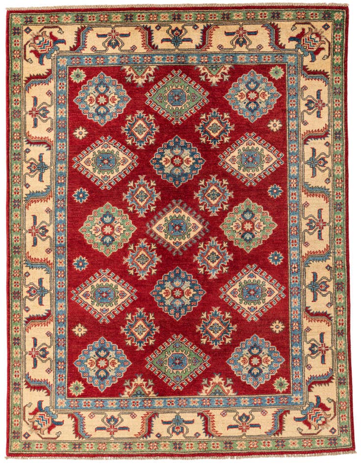 Detail image of 5' x 6' 10 Hand Knotted Kazak Rug
