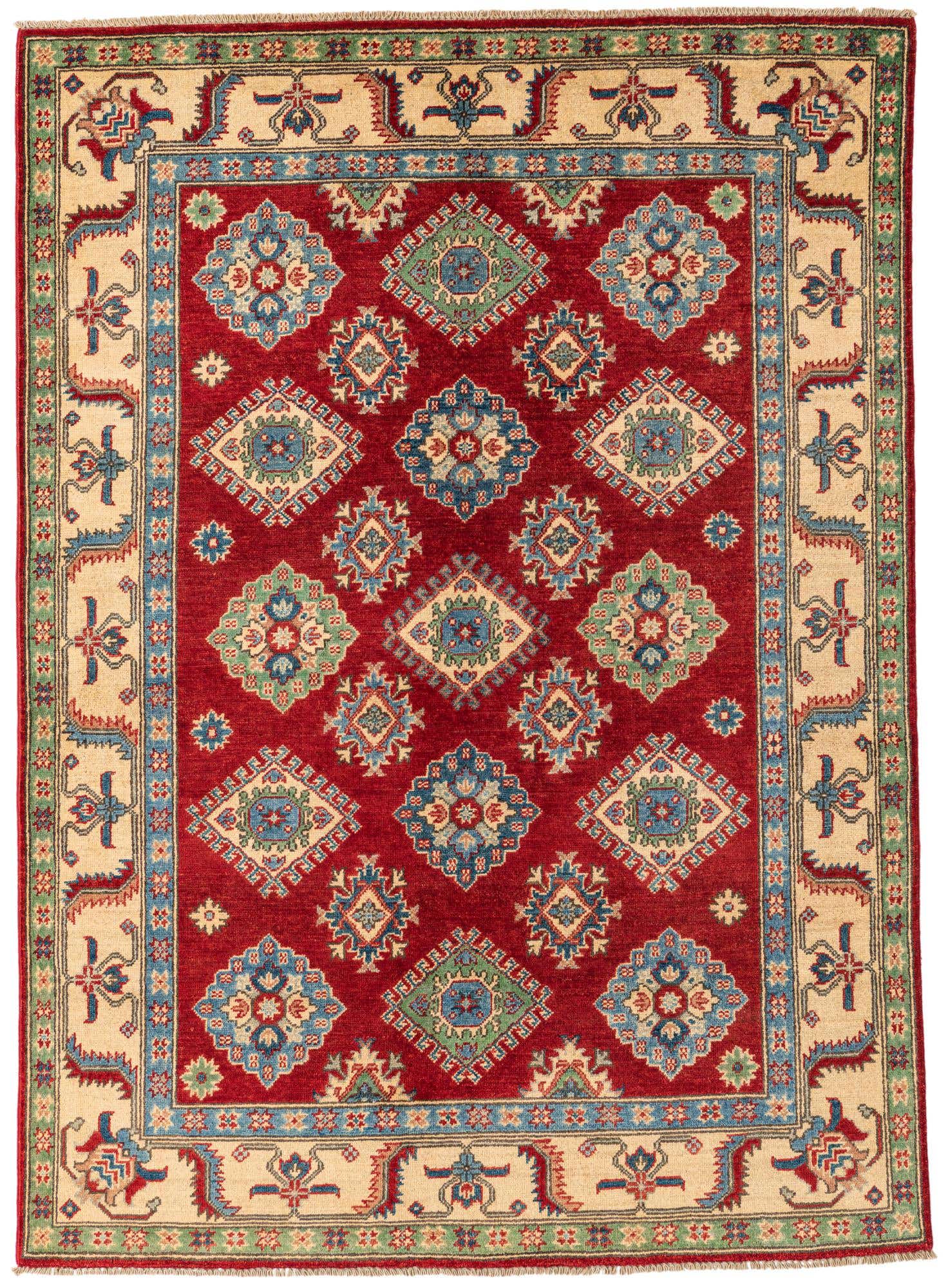 5' x 6' 10 Hand Knotted Kazak Rug