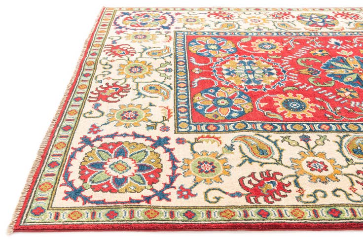 Detail image of 4' 10 x 6' 7 Hand Knotted Kazak Rug