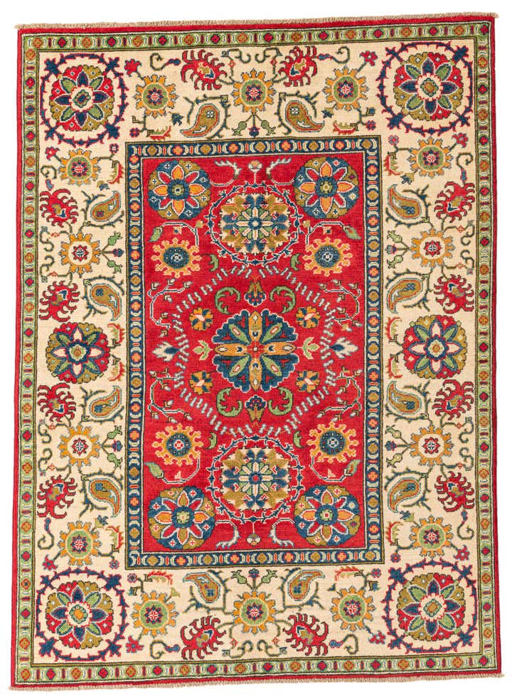 4' 10 x 6' 7 Hand Knotted Kazak Rug