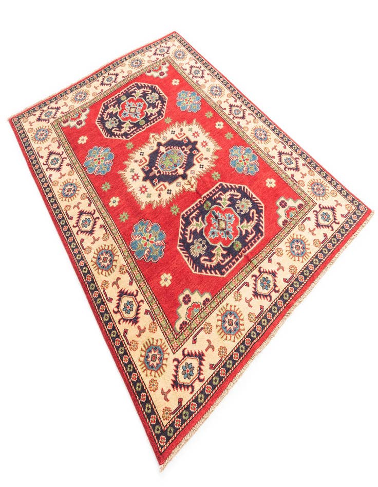 Detail image of 5' 1 x 6' 6  Hand Knotted Kazak Rug