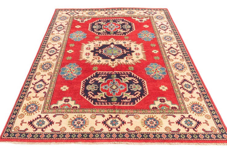 Detail image of 5' 1 x 6' 6 Hand Knotted Kazak Rug