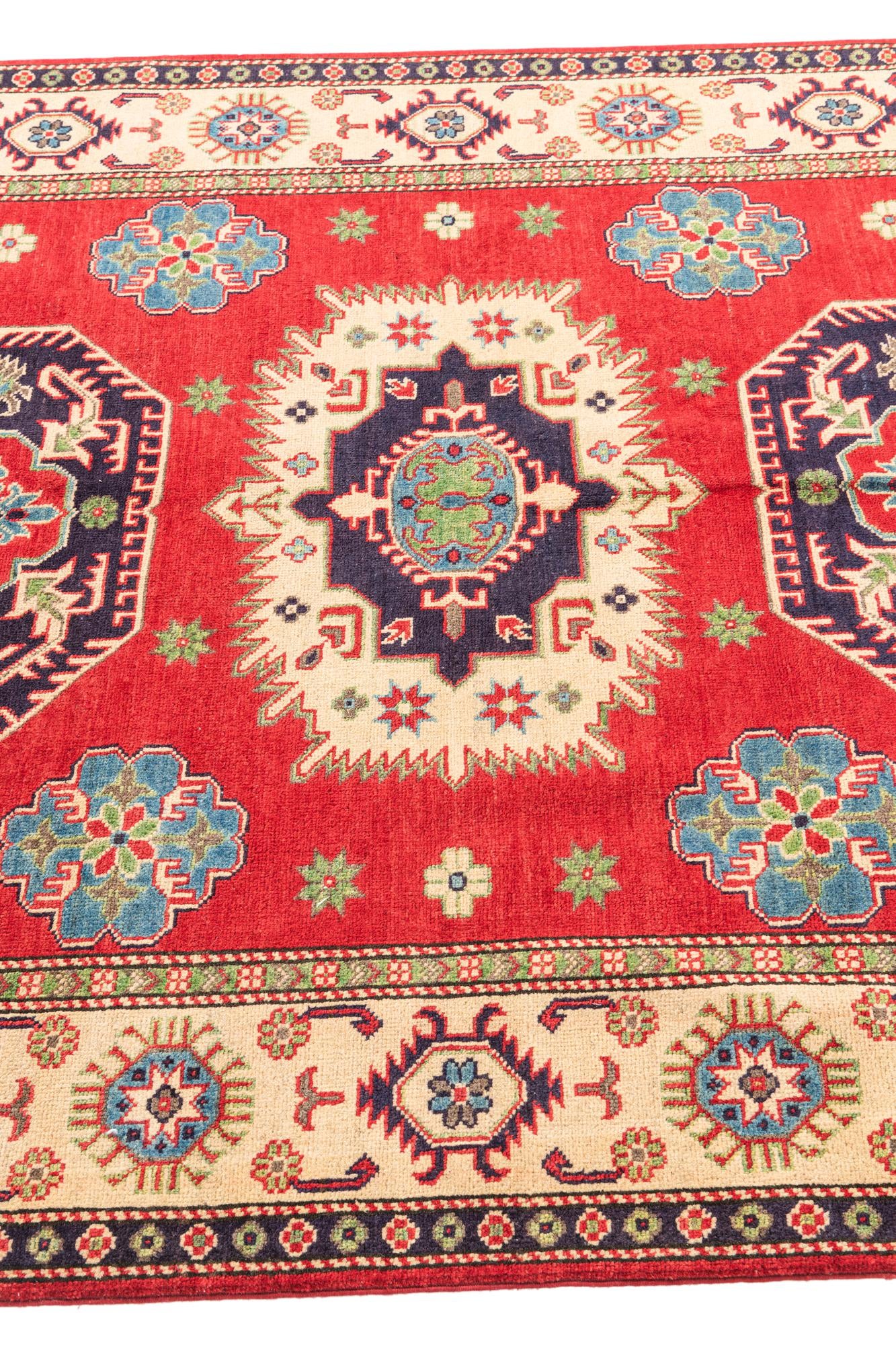 5' 1 x 6' 6 Hand Knotted Kazak Rug