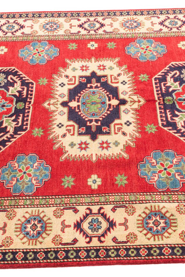 Detail image of 5' 1 x 6' 6 Hand Knotted Kazak Rug