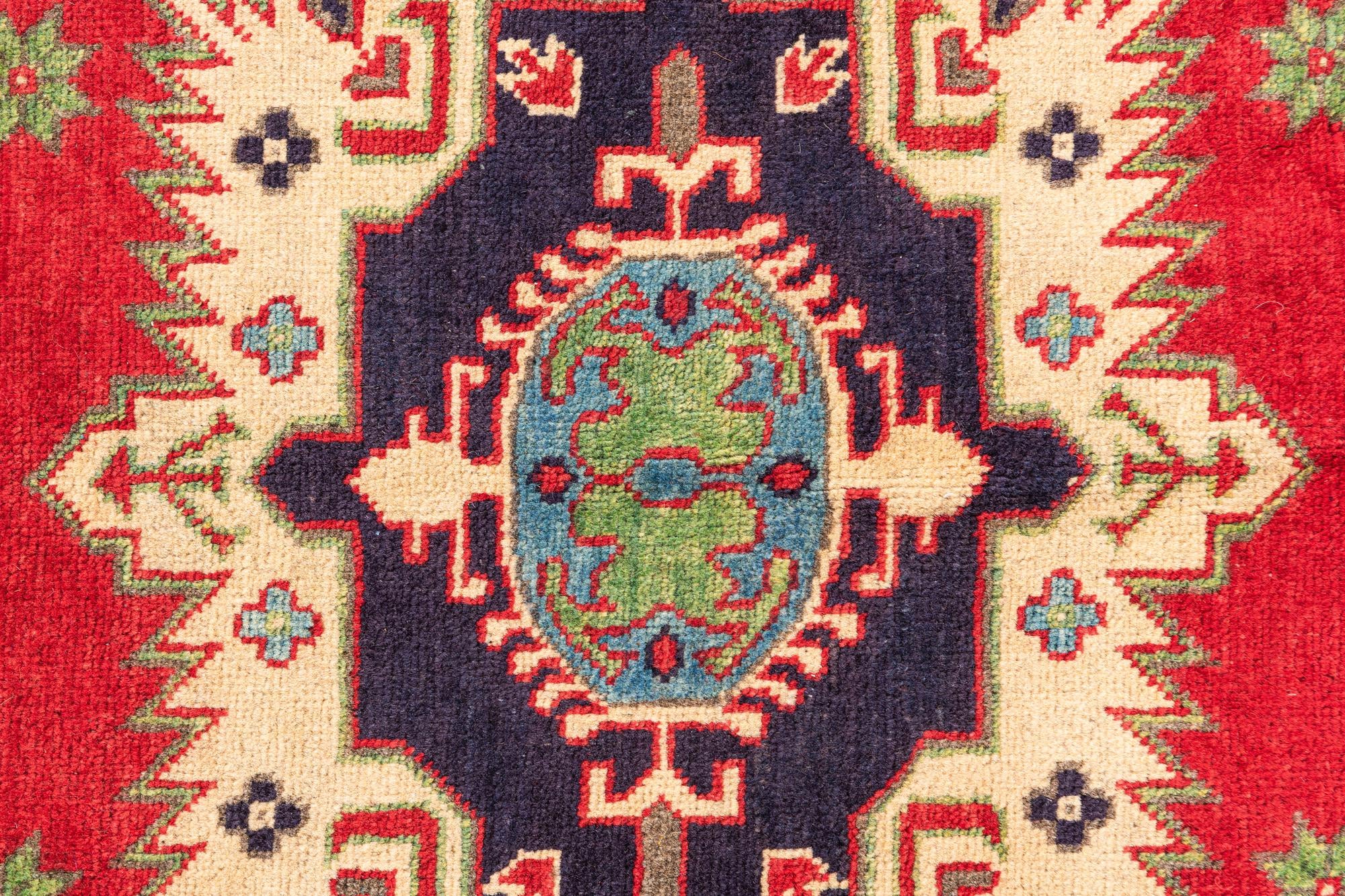 5' 1 x 6' 6 Hand Knotted Kazak Rug