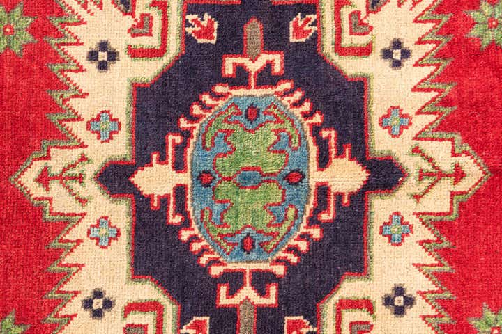 5' 1 x 6' 6 Hand Knotted Kazak Rug