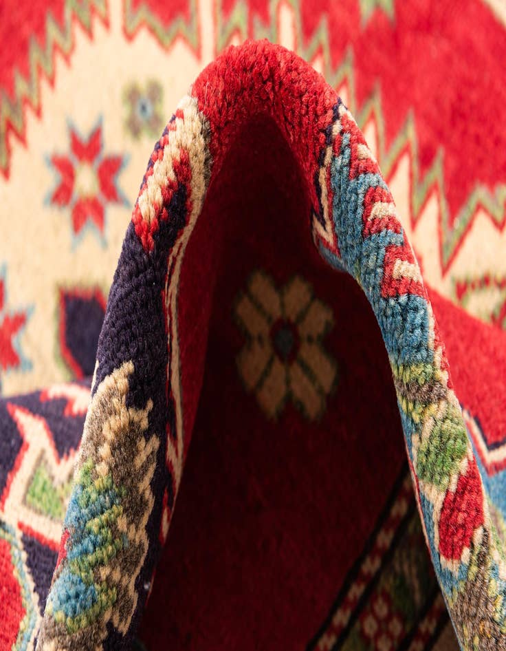 Detail image of 5' 1 x 6' 6  Hand Knotted Kazak Rug