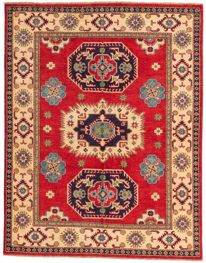 5' 1 x 6' 6 Hand Knotted Kazak Rug