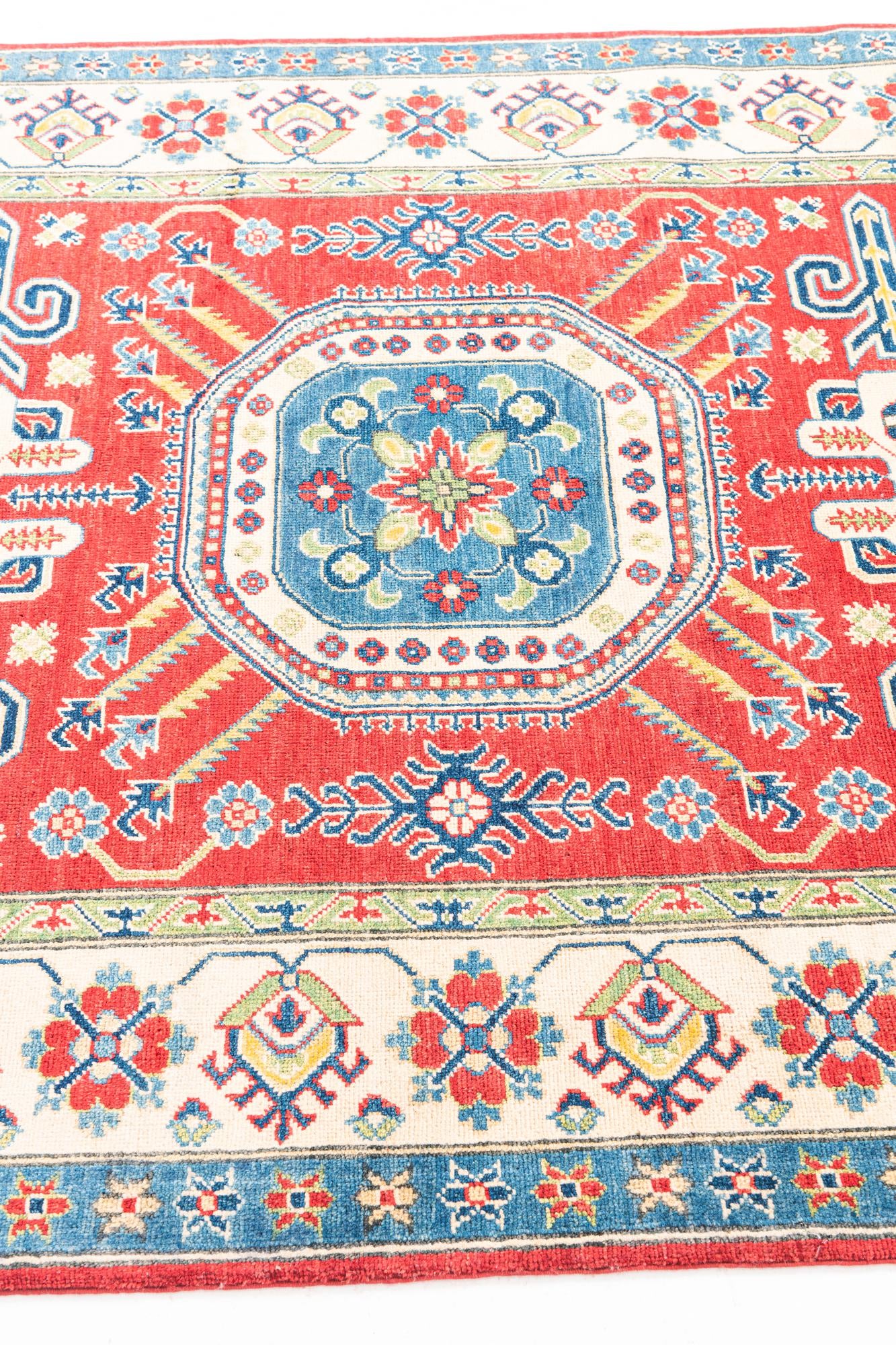 5' 1 x 6' 10 Hand Knotted Kazak Rug