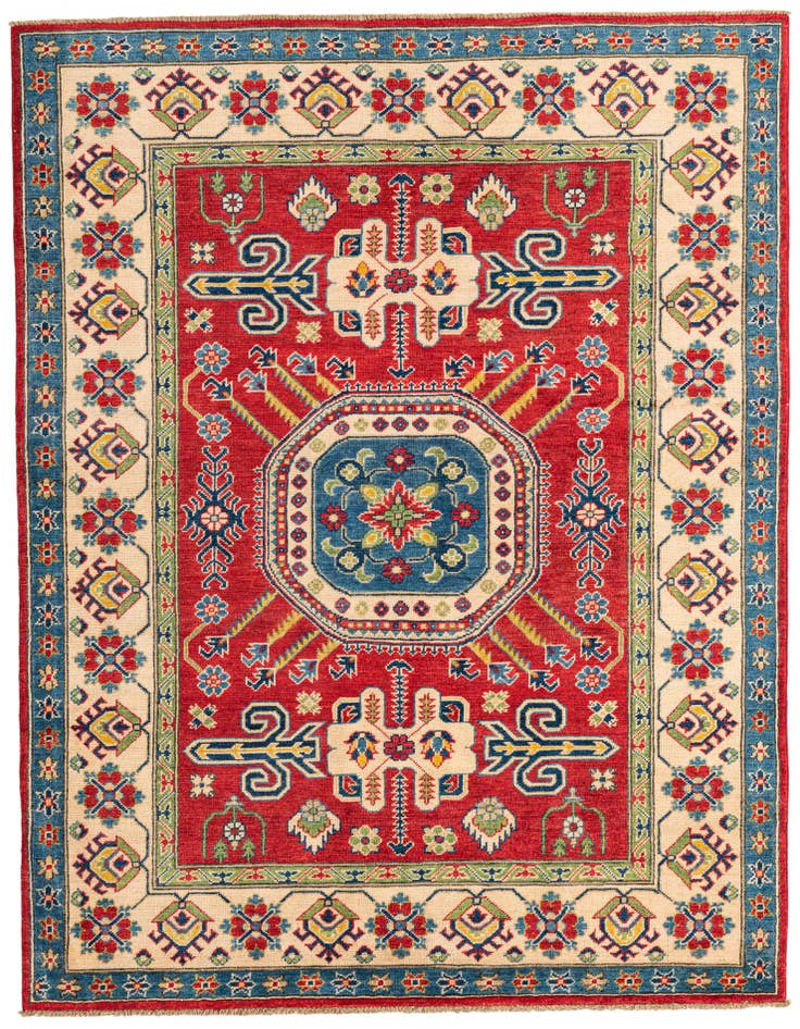 Detail image of 5' 1 x 6' 10 Hand Knotted Kazak Rug