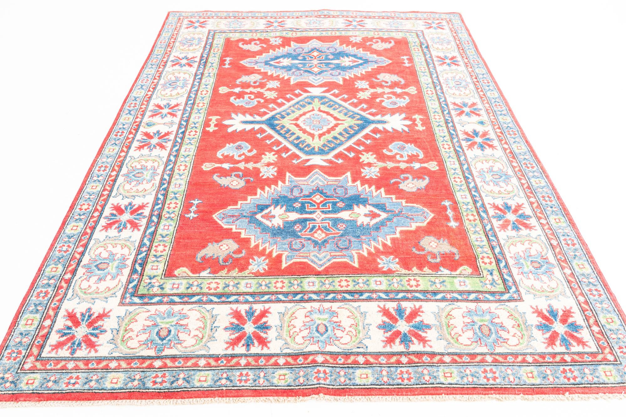 170cm x 250cm anudado a mano Kazak Alfombra