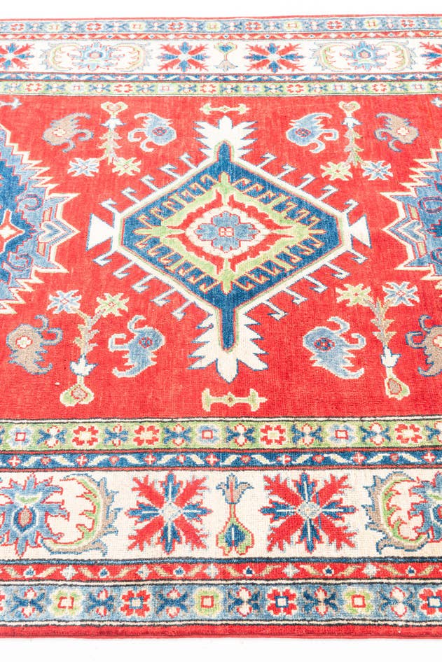 Detail image of 5' 7 x 8' 3 Hand Knotted Kazak Rug