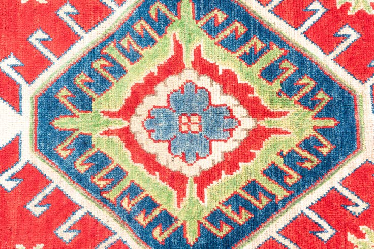 Detail image of 5' 7 x 8' 3 Hand Knotted Kazak Rug