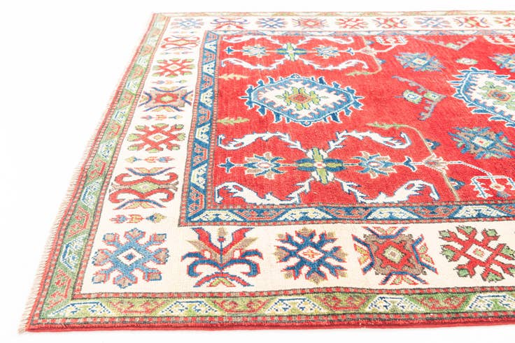 Detail image of 5' x 7' Hand Knotted Kazak Rug