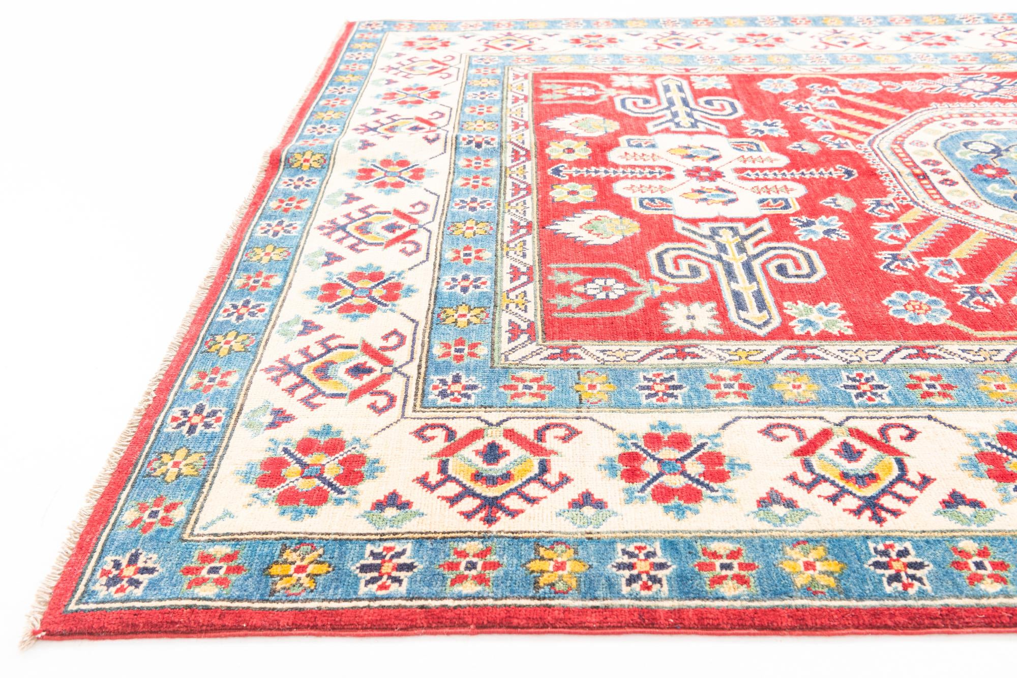 5' 9 x 8' 5 Hand Knotted Kazak Rug