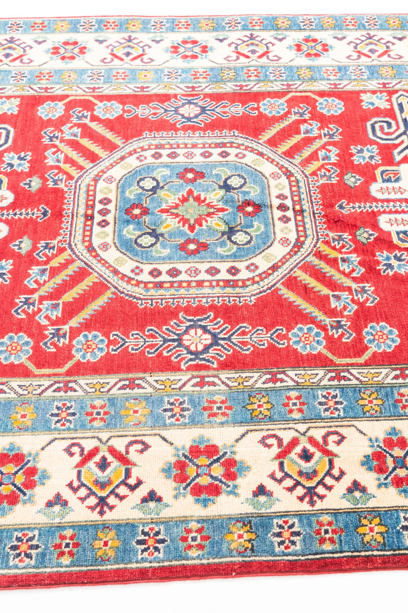 5' 9 x 8' 5 Hand Knotted Kazak Rug