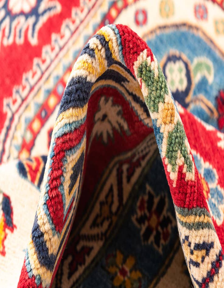 Detail image of 5' 9 x 8' 5  Hand Knotted Kazak Rug