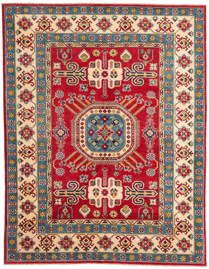 Detail image of 5' 9 x 8' 5 Hand Knotted Kazak Rug