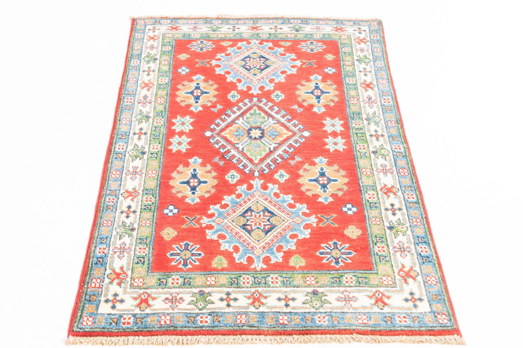 2' 8 x 4' 3 Hand Knotted Kazak Rug