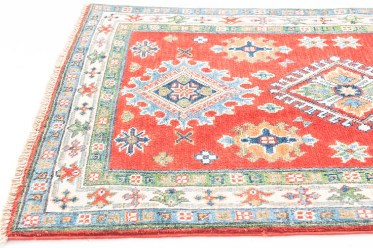 Detail image of 2' 8 x 4' 3 Hand Knotted Kazak Rug