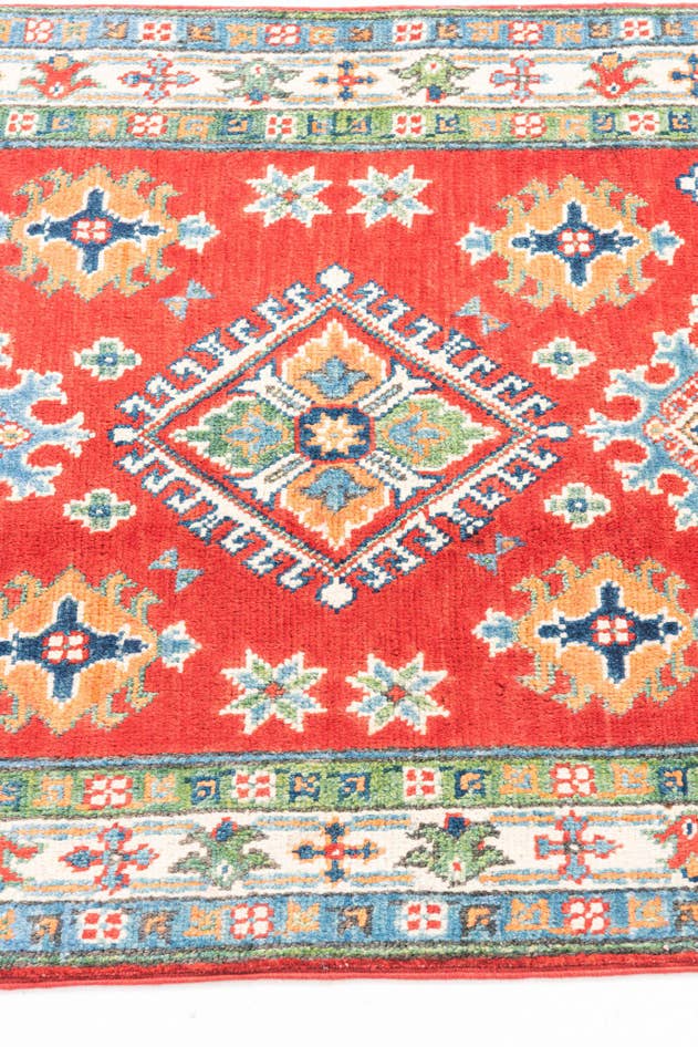 Detail image of 2' 8 x 4' 3 Hand Knotted Kazak Rug