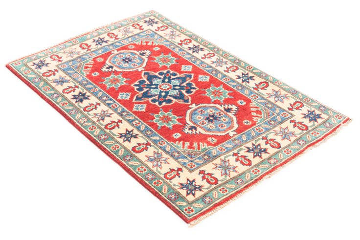 Detail image of 2' 9 x 4' 3 Hand Knotted Kazak Rug