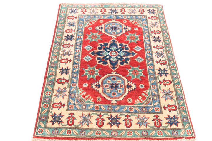 2' 9 x 4' 3 Hand Knotted Kazak Rug