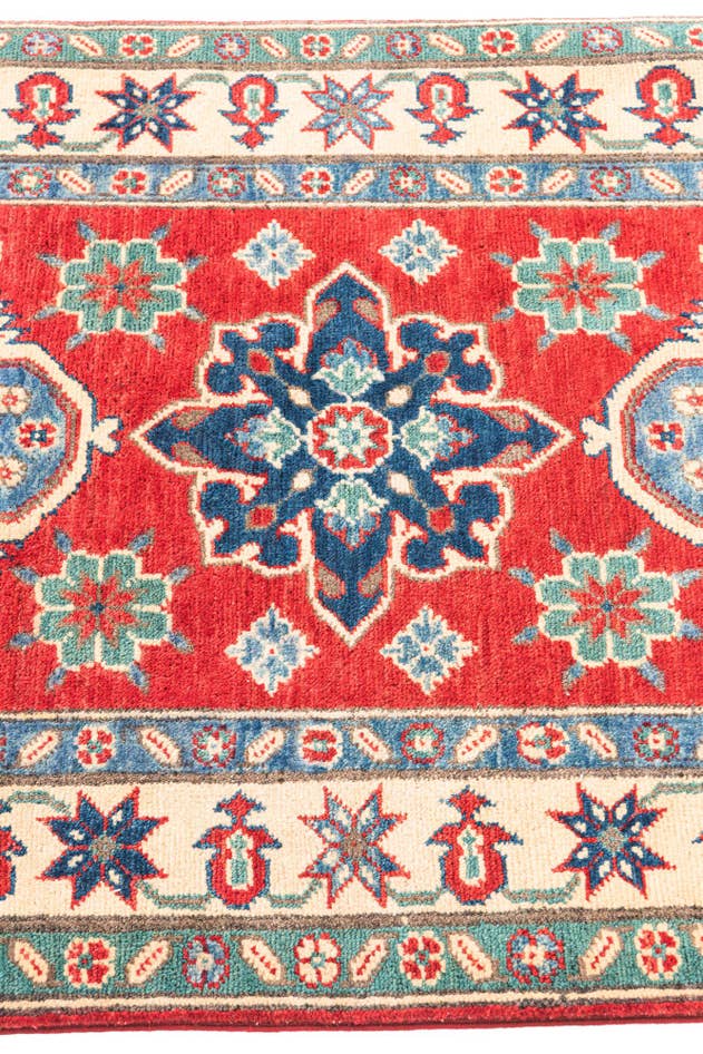 Detail image of 2' 9 x 4' 3 Hand Knotted Kazak Rug