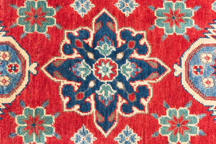 Detail image of 2' 9 x 4' 3 Hand Knotted Kazak Rug