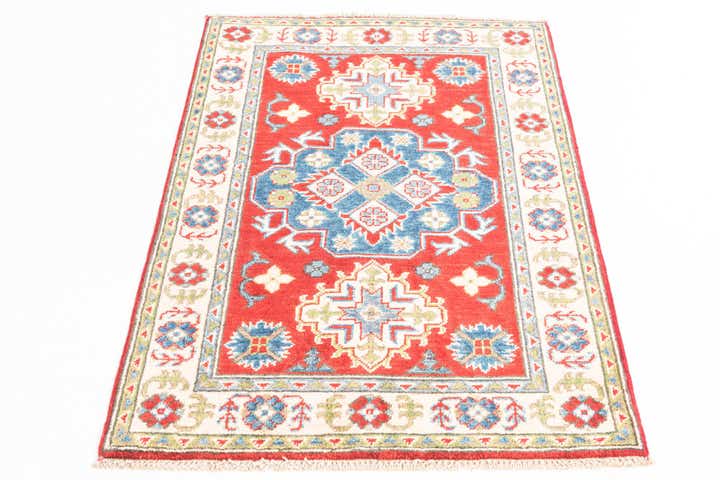 2' 8 x 4' Hand Knotted Kazak Rug