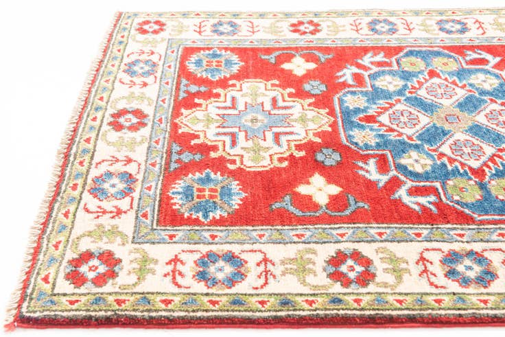 Detail image of 2' 8 x 4' Hand Knotted Kazak Rug